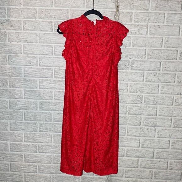 NWT MSRP $189 Alexia Admor Lace Sleeveless Sheath Dress - Picture 7 of 11